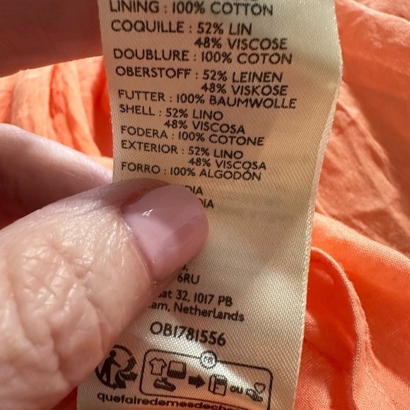 Anthropogie Maeve Square-Neck Tie-Back A-Line Midi Dress Size 4 New - Picture 6 of 6